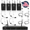 4-Ch. Uhf Wireless Microphone System<Pyle Hot