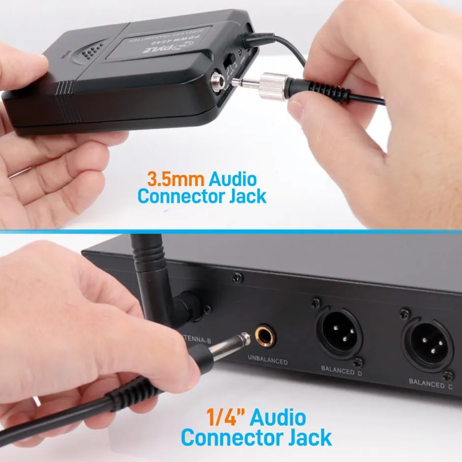 4-Ch. Uhf Wireless Microphone System Kit<Pyle Best