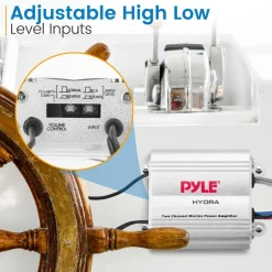 2-Ch. Waterproof Rated Marine Amplifier<Pyle Clearance
