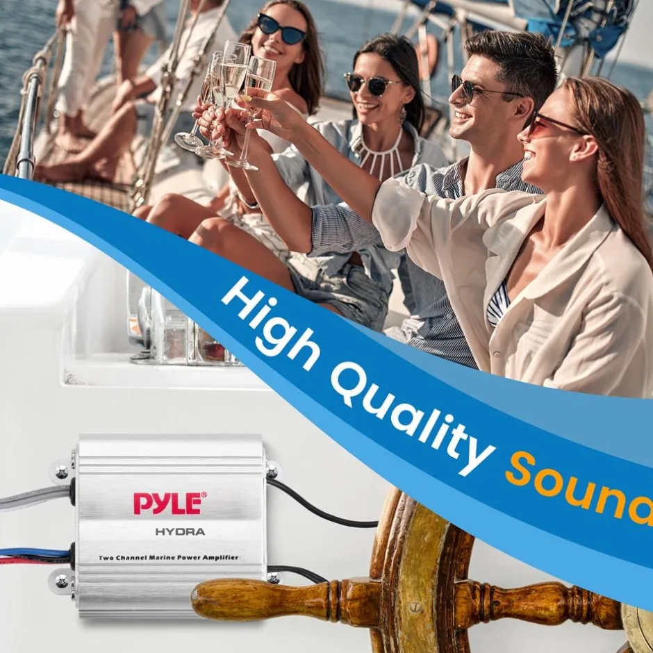 2-Ch. Waterproof Rated Marine Amplifier<Pyle Clearance