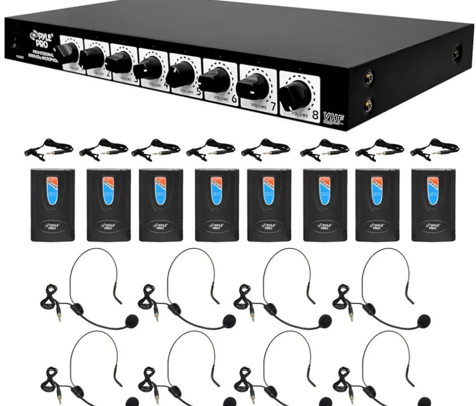 8-Ch. Wireless Microphone System<Pyle Best