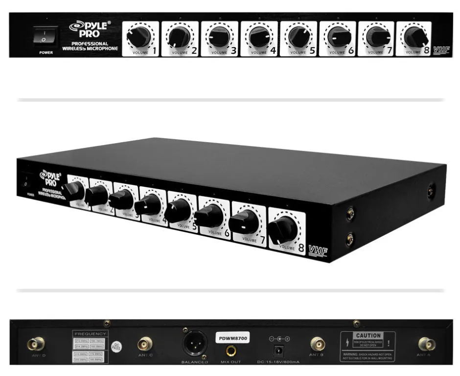 8-Ch. Wireless Microphone System<Pyle Best