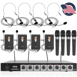 8-Ch. Wireless Microphone System<Pyle Outlet