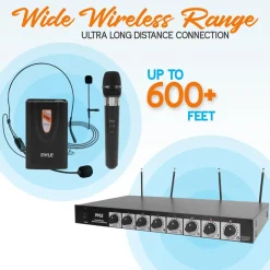 8-Ch. Wireless Microphone System<Pyle Outlet