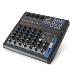 6-Channel Audio Mixer - Bluetooth Streaming - 48V Phantom Power<Pyle Hot