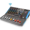 4-Channel Bluetooth Studio Mixer - USB Recording, 48V Power, 7-Band EQ<Pyle Clearance