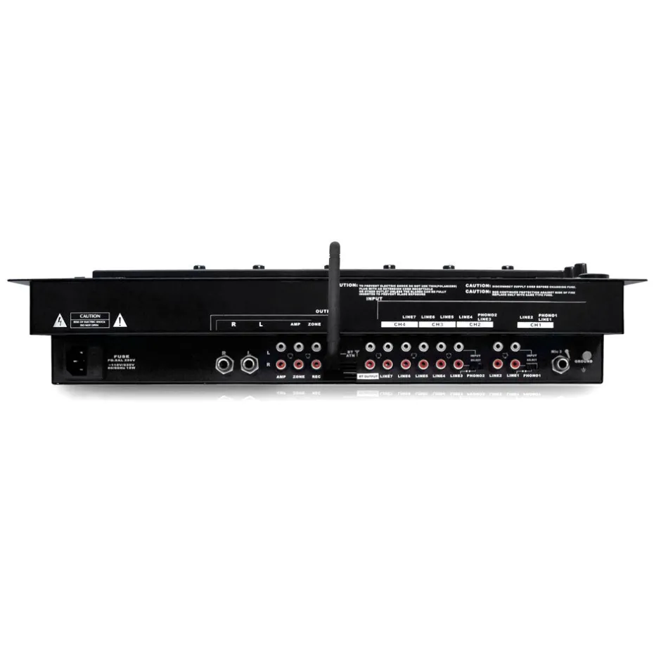 6-Channel DJ Mixer with Bluetooth, LED Controls, 10-Band Equalizer<Pyle Discount