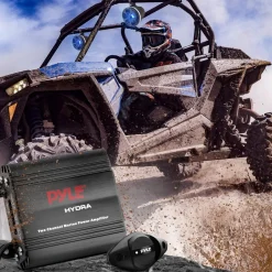 2-Channel Marine Amplifier, Waterproof, 400W Power, RCA Input<Pyle Discount
