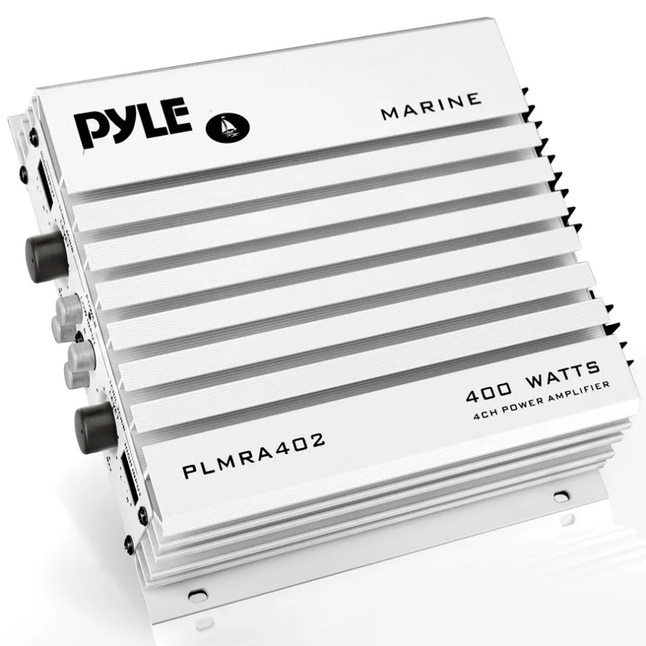4-Channel Marine Amplifier 400W Waterproof Dual MOSFET Power Supply<Pyle Outlet