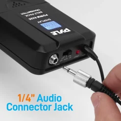 8-Channel UHF Wireless Mic System, 164 ft Range, Digital Display<Pyle New
