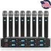 8-Channel UHF Wireless Mic System, 164 ft Range, LCD Display, Rack Mountable<Pyle Online
