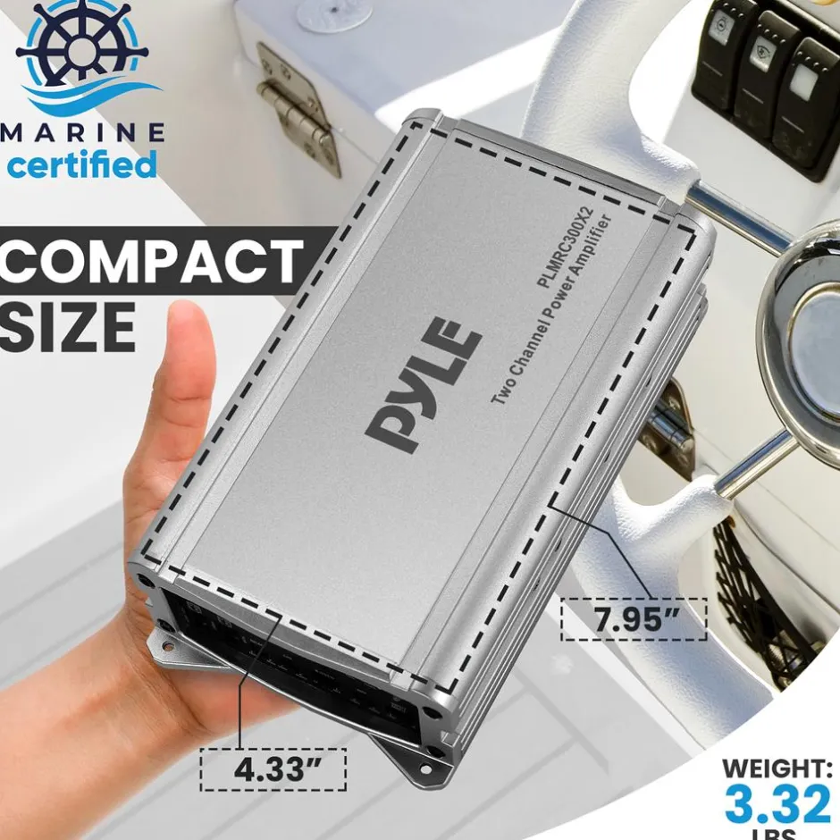 2-Channel Weather-Resistant Audio Amplif<Pyle Outlet