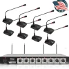 8-Channel Wireless Mic System - Extended Range, Condenser Mics, Rack Mount<Pyle New