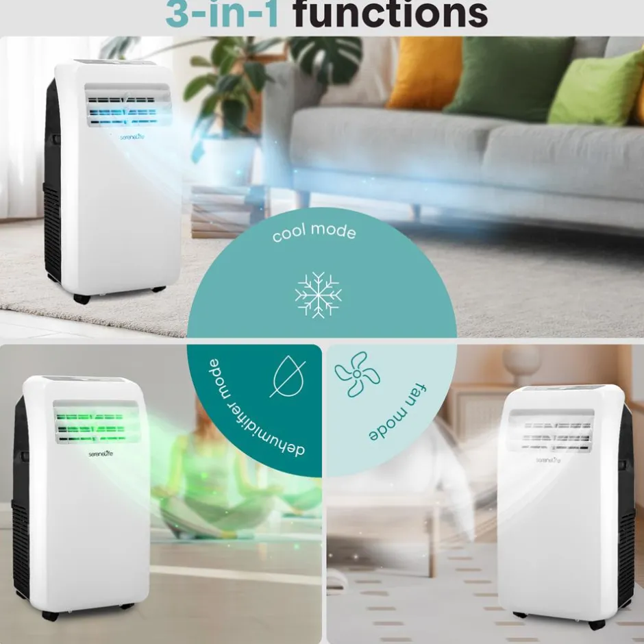 Compact & Portable Room Air Conditioner<SereneLife Clearance