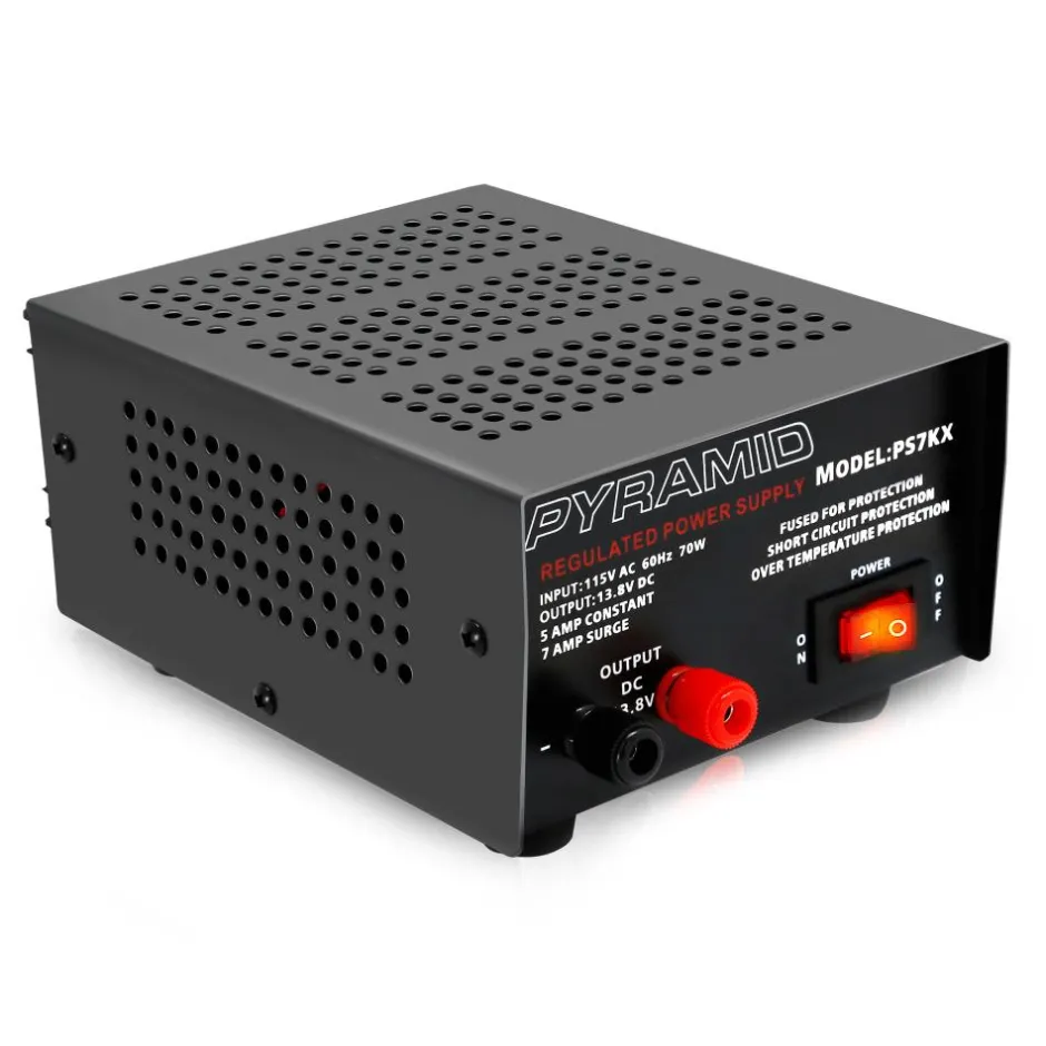 Compact Bench Power Supply 5A Linear Regulated 12V Converter<Pyramid Discount