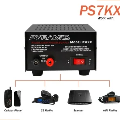 Compact Bench Power Supply 5A Linear Regulated 12V Converter<Pyramid Discount