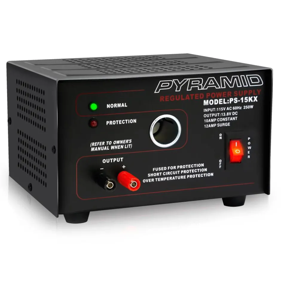 Compact Bench Power Supply 10A Linear Regulated 13.8V DC Converter<Pyramid Online