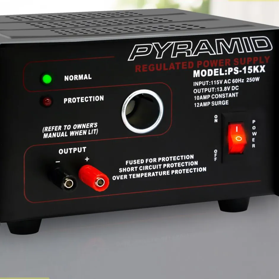 Compact Bench Power Supply 10A Linear Regulated 13.8V DC Converter<Pyramid Online