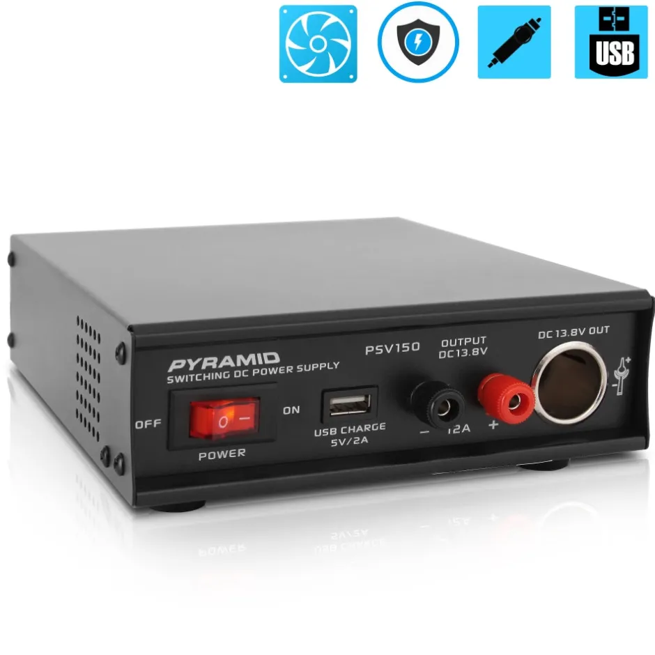 Compact Bench Power Supply 12A Variable Linear Regulated AC-DC Converter<Pyramid Online