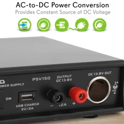 Compact Bench Power Supply 12A Variable Linear Regulated AC-DC Converter<Pyramid Online