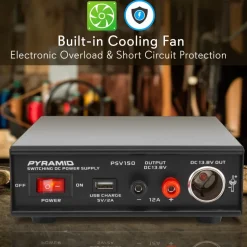 Compact Bench Power Supply 12A Variable Linear Regulated AC-DC Converter<Pyramid Online