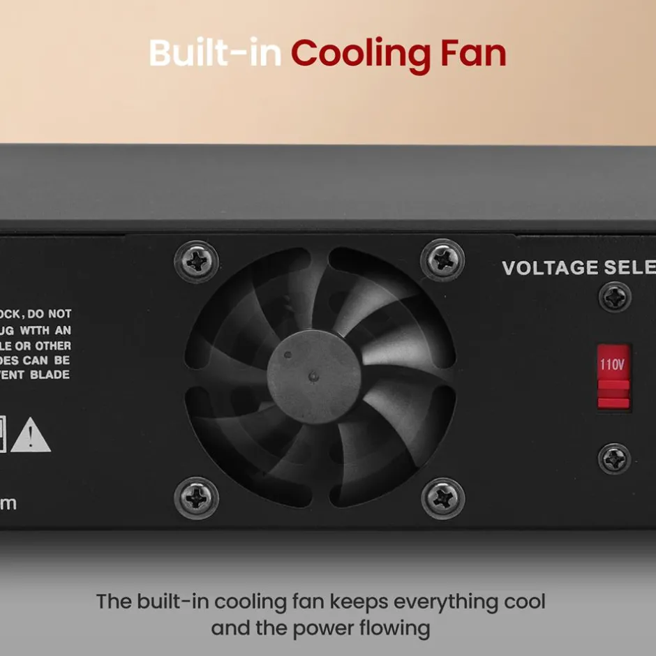 Compact Bench Power Supply 30A Regulated AC-DC Converter Cooling Fan<Pyle Discount