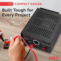 Compact Bench Power Supply 5A Linear Regulated 13.8V DC 115V AC<Pyramid