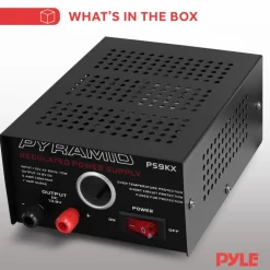 Compact Bench Power Supply 5A Linear Regulated 13.8V DC 115V AC<Pyramid