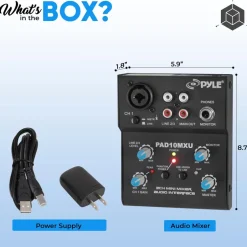 Compact Dj Mixer Pro Audio Interface<Pyle Discount