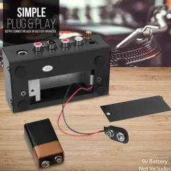 Compact Phono Turntable Preamp with RCA & 1/4'' Outputs<Pyle Best