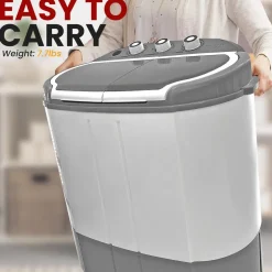 Compact Washer Dryer Combo, Space-Saving, 11lbs Capacity, Gray<Pure Clean Online