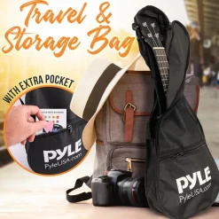 Concert Ukulele Beginner Pack<Pyle