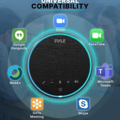 Conference Speakerphone Noise-Canceling Bluetooth HD Voice USB-C<Pyle New