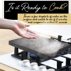 Cooking Stone Grill Set - Retains Heat - Natural Granite Stone<NutriChef Discount
