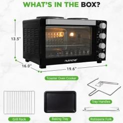 Countertop Convection Oven Cooker<NutriChef Clearance