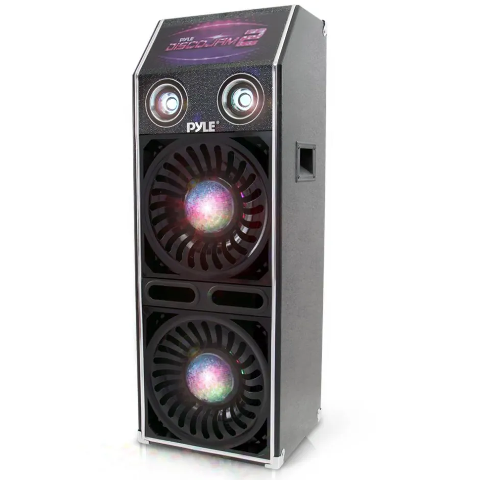 DJ Speaker System 1500W Dual 10" Woofers Flashing Lights<Pyle Hot