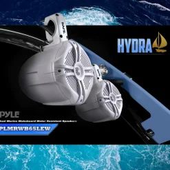 Dual 6.5'' Led Marine Wakeboard Speakers<Pyle New