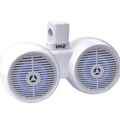 Dual Bluetooth Marine Speakers 300W Waterproof LED White<Pyle Discount