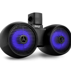Dual Bluetooth Marine Speakers - Waterproof 200W LED 6.5" Wakeboard System<Pyle Sale