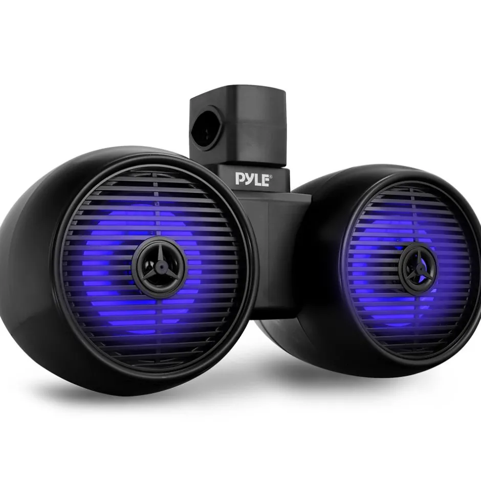 Dual Bluetooth Marine Speakers - Waterproof 200W LED 6.5" Wakeboard System<Pyle Sale