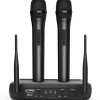 Dual Channel Wireless Mic System - Clear Sound, Adjustable Volume, VHF<Pyle Discount