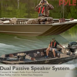 Dual Waterproof Outdoor Speakers - Weatherproof 3-Way Camo Design<Pyle