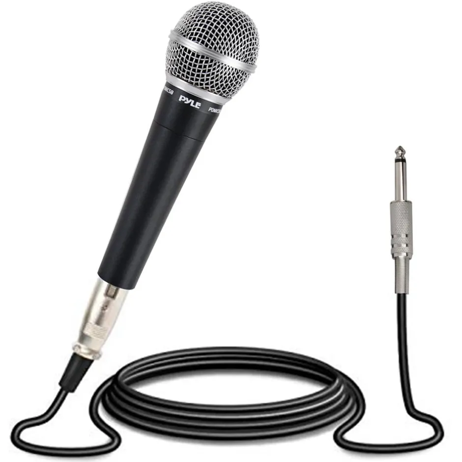 Dynamic Handheld Microphone - High Output, Zinc Alloy, Includes 15ft Cable<Pyle New