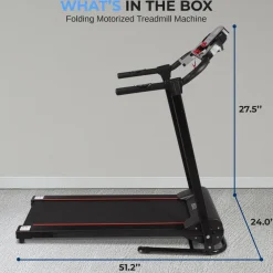 Electric Folding Treadmill, Compact Design, Bluetooth, 12 Modes<SereneLife Outlet