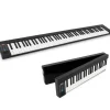 Electric Keyboard Piano 88 Keys Portable Foldable Bluetooth 128 Tones<Pyle Hot