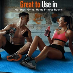 Exercise Mat 25 Pcs - Cushioned EVA Foam, Non-Skid, Easy Assembly, Blue<SQUATZ Sale