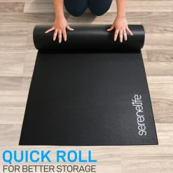 Exercise Mat for Floor Protection, Non-Slip PVC Foam, 36
