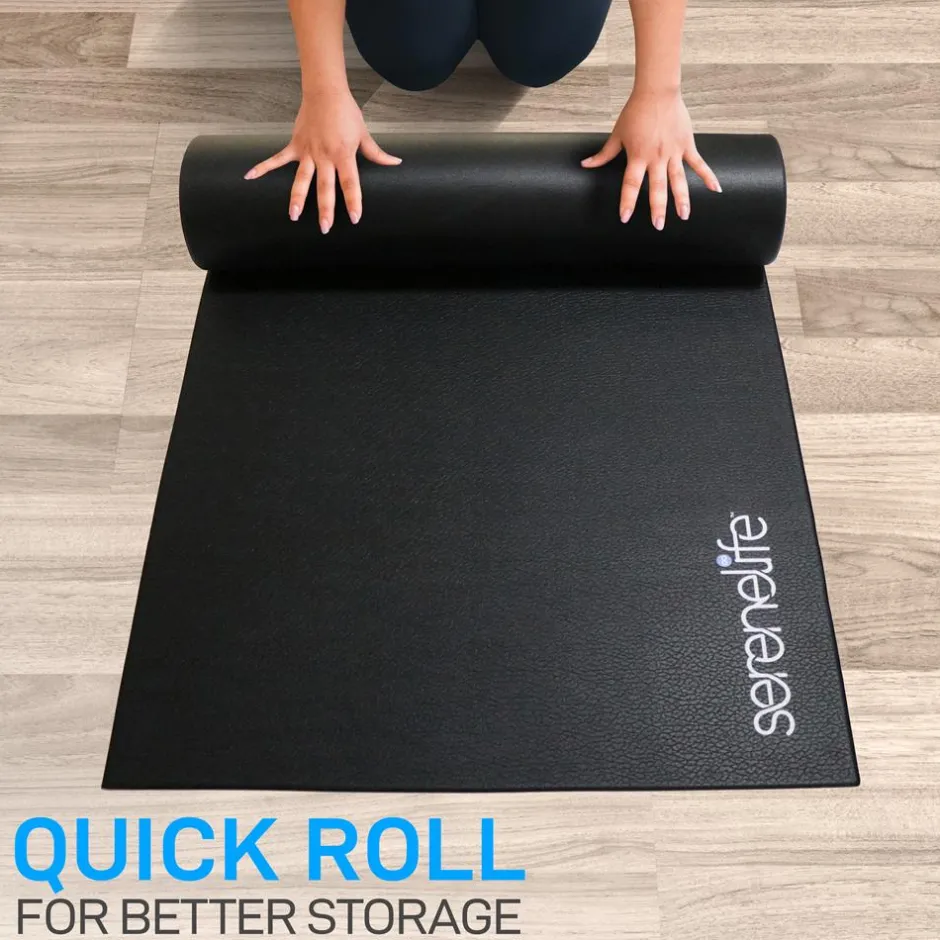 Exercise Mat for Floor Protection, Non-Slip PVC Foam, 36"x72"<SereneLife Clearance