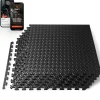 Exercise Mat 6-Piece Set, Cushioned EVA Foam, Non-Skid, Easy Assembly<SQUATZ