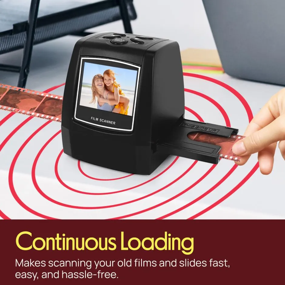 Film Scanner Slide Digitizer 22MP LCD Display TV Output<Pyle Sale